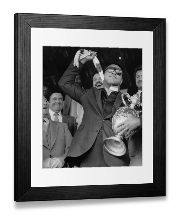 Framed Print : Muhammad Ali at Nuneaton. The boxing legend brought his own kind of magic to thrill Framed Print : Muhammad Ali at Nuneaton. The boxing legend brought his own kind of magic to thrill