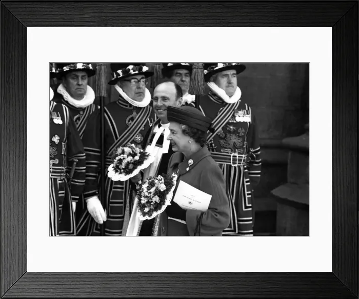 Framed Print : Queen Elizabeth II and Prince Philip visit Newcastle to distribute the Royal Maundy Money Framed Print : Queen Elizabeth II and Prince Philip visit Newcastle to distribute the Royal Maundy Money