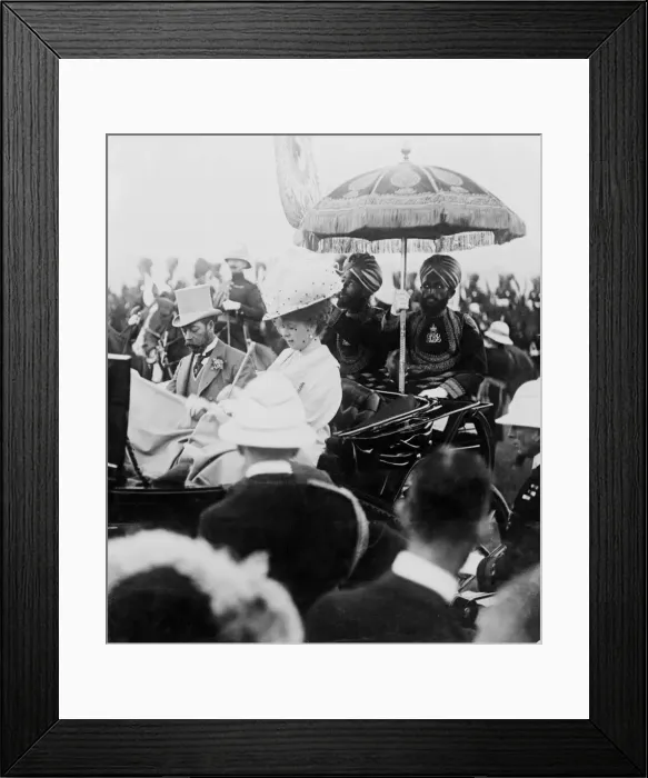 Framed Print : Royal Visit of King George V and Queen Mary to India. The King Framed Print : Royal Visit of King George V and Queen Mary to India. The King