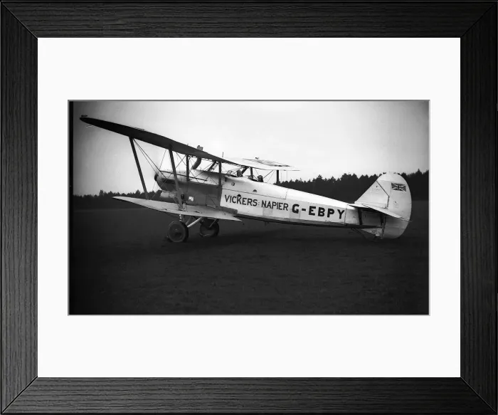Framed Print : The record breaking Vickers 142 Vivid was a two-set, general-purpose biplane with a 590hp Framed Print : The record breaking Vickers 142 Vivid was a two-set, general-purpose biplane with a 590hp