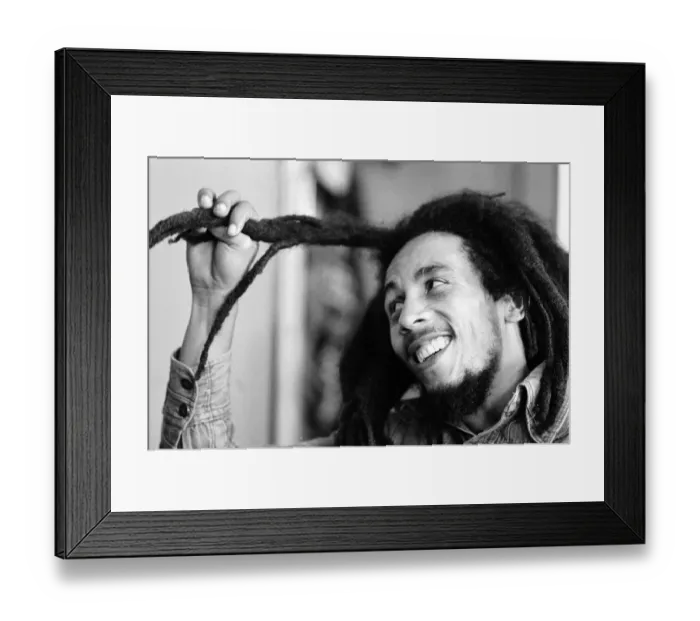Framed Print : Jamaican singer Bob Marley seen here in interview with the Daily Mirror following the ban