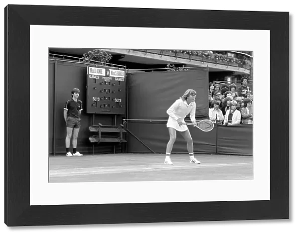 Wimbledon 4th Day: Sue Barker. June 1981 81-3608-016