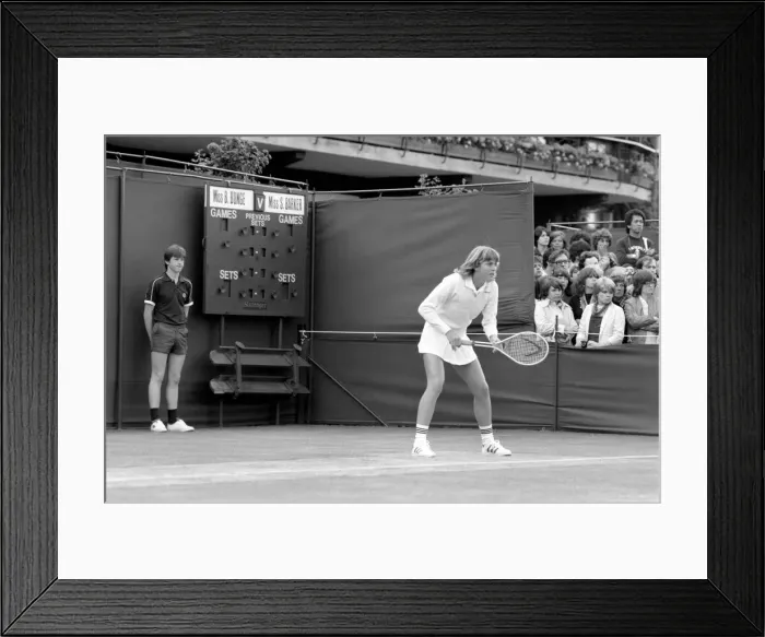 Framed Print : Wimbledon 4th Day: Sue Barker. June 1981 81-3608-016 Framed Print : Wimbledon 4th Day: Sue Barker. June 1981 81-3608-016