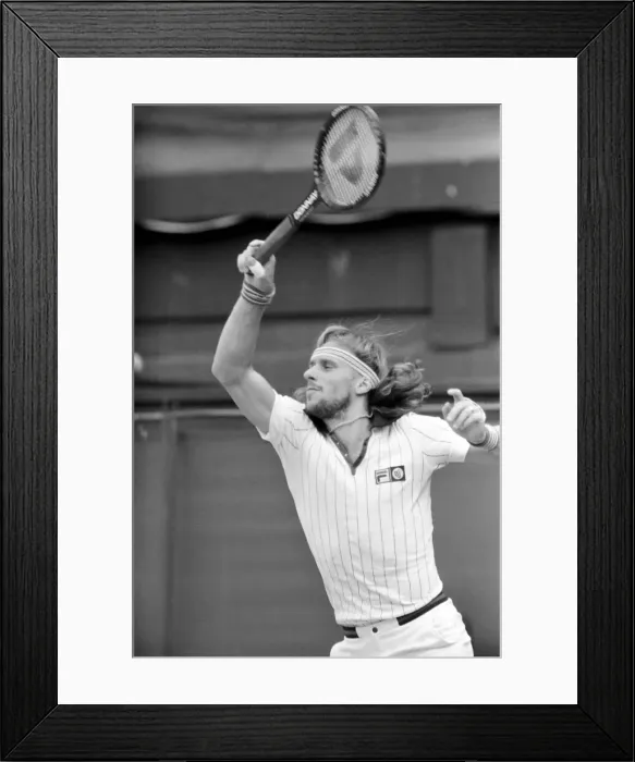 Framed Print : Wimbledon 1980: Menes Final: Bjorn Borg v. John McEnroe. July 1980 80-3479a-016 Framed Print : Wimbledon 1980: Menes Final: Bjorn Borg v. John McEnroe. July 1980 80-3479a-016