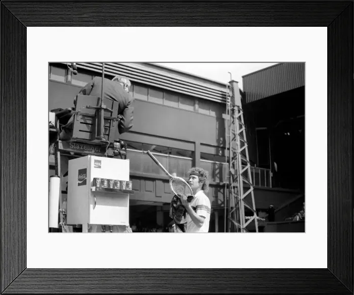 Framed Print : Wimbledon 1st Day: John McEnroe. June 1981 81-3535-002 Framed Print : Wimbledon 1st Day: John McEnroe. June 1981 81-3535-002