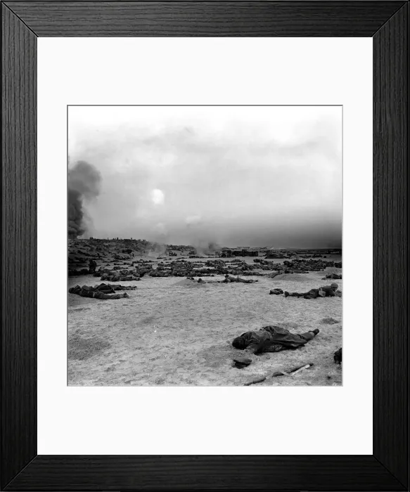 Framed Print : Dunkirk'film being made on English Beaches. May 1957 J3199-003