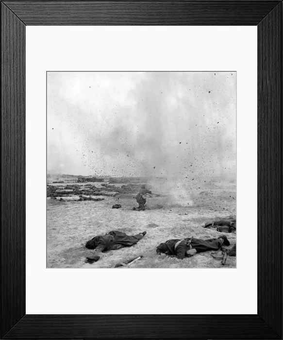 Framed Print : Dunkirk'film being made on English Beaches. May 1957 J3199-002