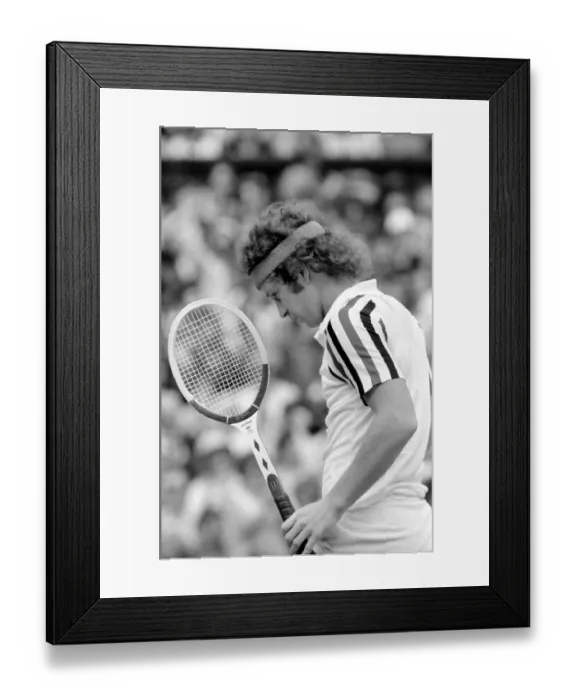 Framed Print : Wimbledon 1980: Mens Finals: Bjorn Borg v. John McEnroe. July 1980 80-3479-003