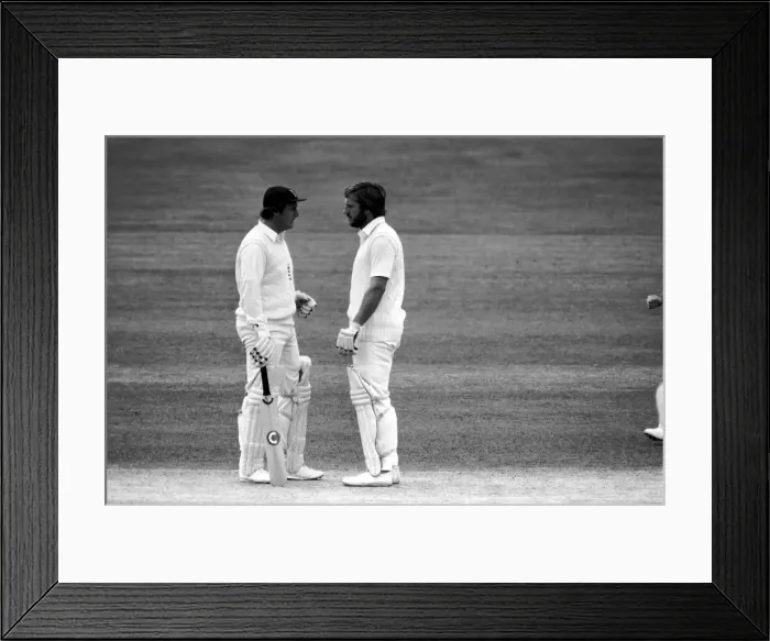 Framed Print : Sport: Cricket: The Ashes: England v. Australia at Lords. Action during the test match Framed Print : Sport: Cricket: The Ashes: England v. Australia at Lords. Action during the test match