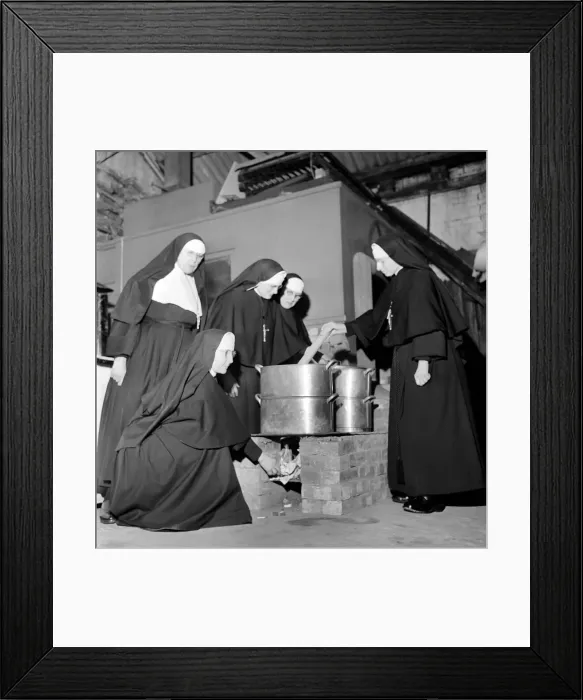 Framed Print : The Nuns at the Convent of Santa Maria Luton, have formed their own civil defence group Framed Print : The Nuns at the Convent of Santa Maria Luton, have formed their own civil defence group