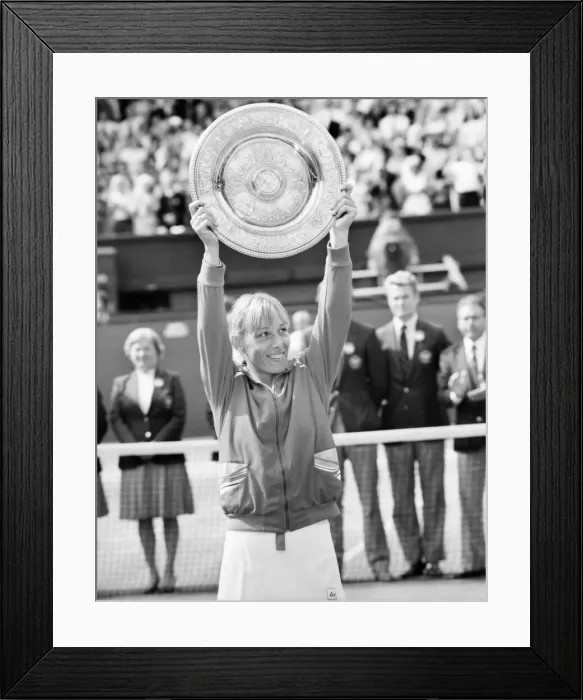 Framed Print : Wimbledon Tennis 1982: 12th Day: Womenes Final: Navratilova vs. Lloyd Framed Print : Wimbledon Tennis 1982: 12th Day: Womenes Final: Navratilova vs. Lloyd