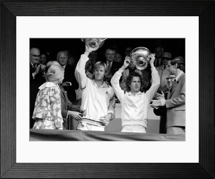 Framed Print : Wimbledon Tennis. 1981 Womens Finals. Chris Evert Lloyd v. Hana Mandlikova Framed Print : Wimbledon Tennis. 1981 Womens Finals. Chris Evert Lloyd v. Hana Mandlikova