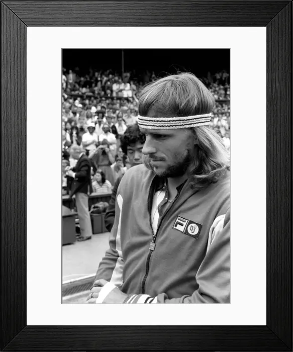 Framed Print : Wimbledon 1980: Menes Final: Bjorn Borg v. John McEnroe. July 1980 80-3479a-008 Framed Print : Wimbledon 1980: Menes Final: Bjorn Borg v. John McEnroe. July 1980 80-3479a-008