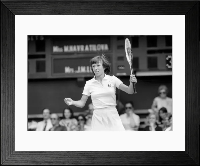 Framed Print : Wimbledon 80': 10th day. Navratilova. July 1980 80-3438-004 Framed Print : Wimbledon 80': 10th day. Navratilova. July 1980 80-3438-004