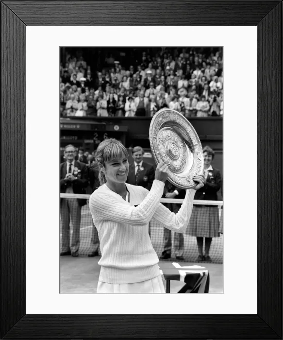 Framed Print : Wimbledon Tennis. 1981 Womens Finals. Chris Evert Lloyd v. Hana Mandlikova