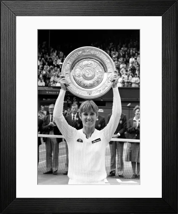 Framed Print : Wimbledon Tennis. 1981 Womens Finals. Chris Evert Lloyd v. Hana Mandlikova
