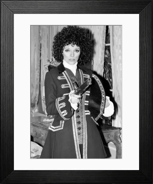 Framed Print : Musical: nTom Jonesi: Joan Collins as Black Bess'a notorious highwaywoman