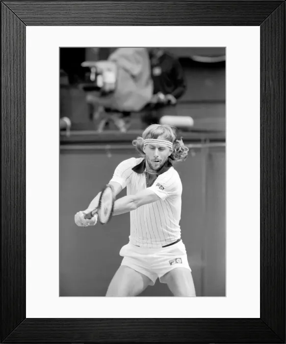 Framed Print : Wimbledon 1980: Mens Finals: Bjorn Borg v. John McEnroe. July 1980 80-3479-001