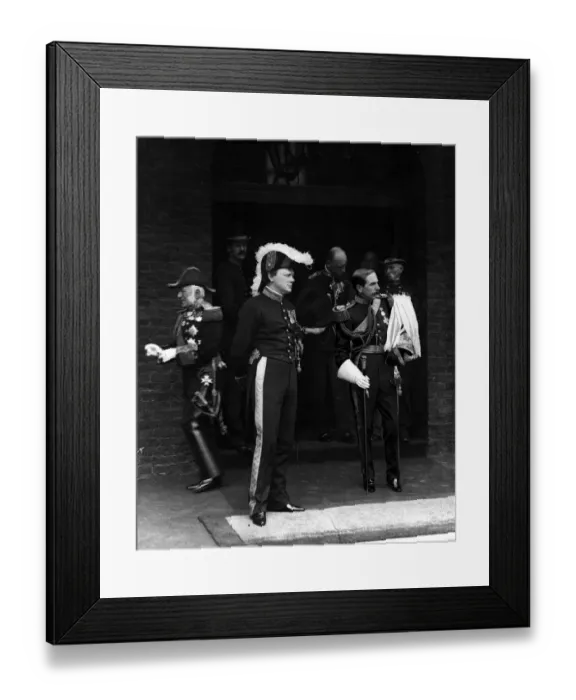 Framed Print : Winiston Churchill in the uniform of a Privy Councillor (Levee dress) London Circa 1907