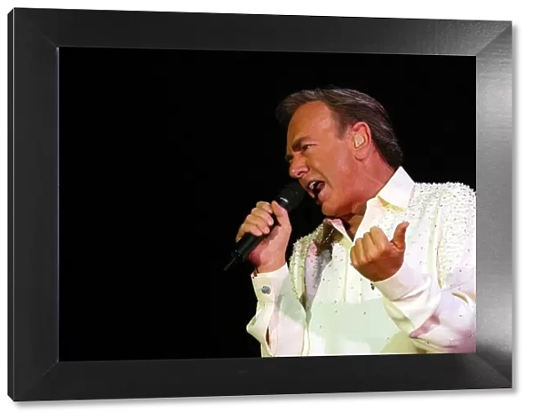 Neil Diamond entertains the crowd at the Telewest Arena last night