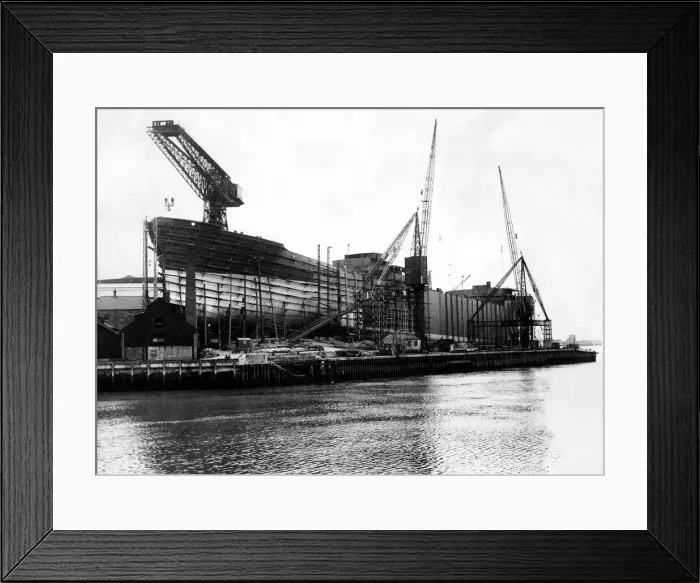 Framed Print : The British Cavalier, the biggest ship to be built on the Wear Framed Print : The British Cavalier, the biggest ship to be built on the Wear