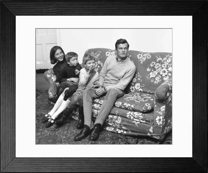 Framed Print : Historian Allan Clark 37 seen here at home with his wife Caroline Jayne Framed Print : Historian Allan Clark 37 seen here at home with his wife Caroline Jayne