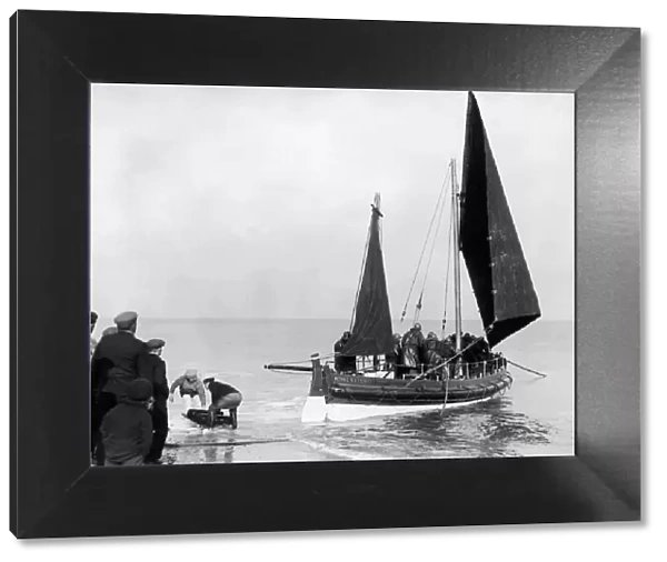 The Kessingland Lifeboat Hugh Taylor out on exercise. 12 March 1934