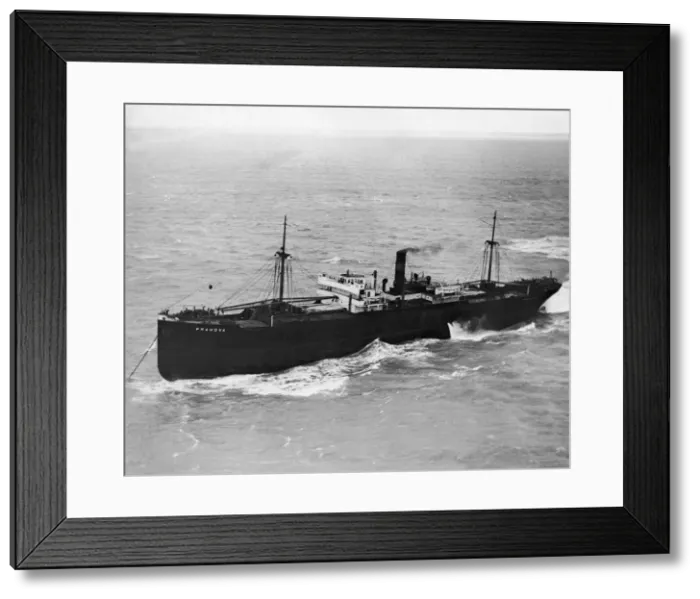 Framed Print : The SS Prahova anchored off St. Margerets bay Framed Print : The SS Prahova anchored off St. Margerets bay