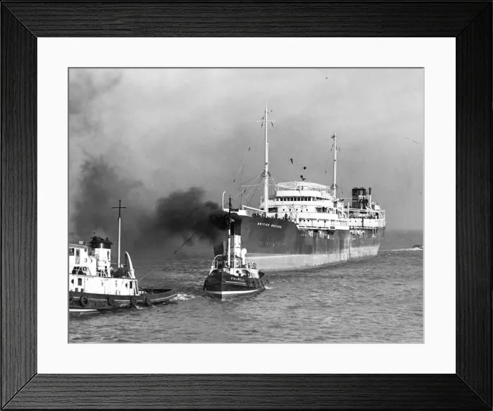Framed Print : The tanker British Builder