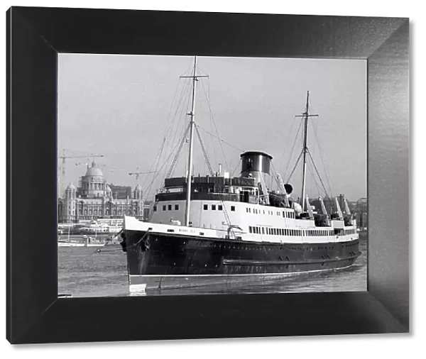 The Isle of Man steamer Monas Isle docked in London 30 October 1980