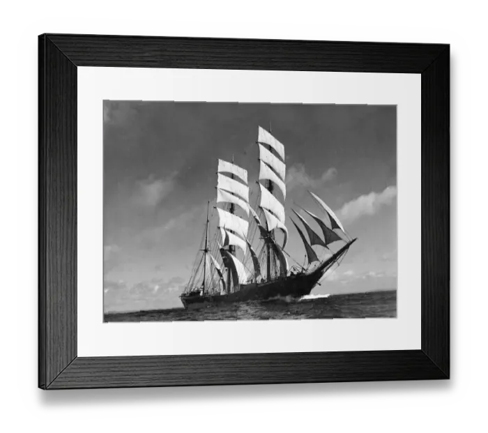 Framed Print : The windjammer Penang seen here sailing in the English Channel. Circa 1935 Framed Print : The windjammer Penang seen here sailing in the English Channel. Circa 1935