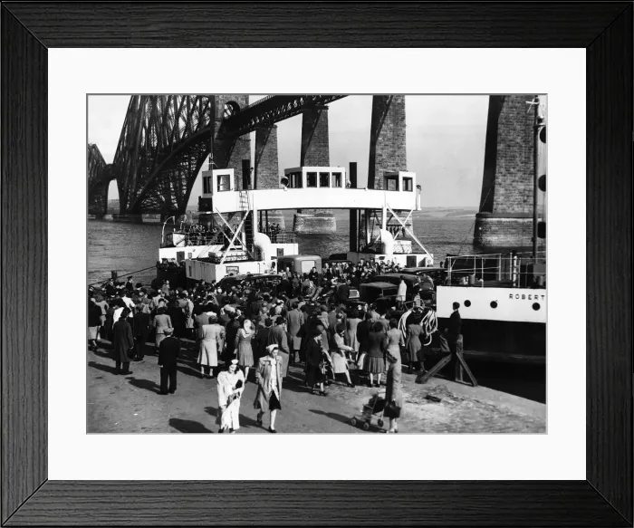 Framed Print : The Royal car boards the Robert the Bruce ferry at Forth Bridge Edinburgh on it Framed Print : The Royal car boards the Robert the Bruce ferry at Forth Bridge Edinburgh on it