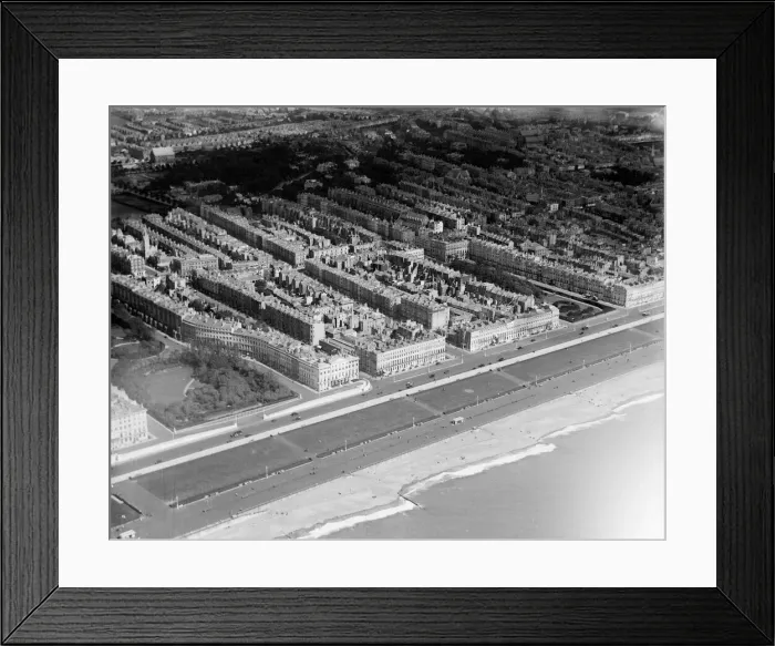 Framed Print : Aerial view of the sea front at Hove September 1926 Framed Print : Aerial view of the sea front at Hove September 1926