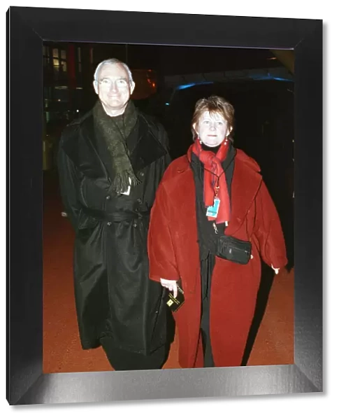 John Birt and wife Jane Birt arrive for New Years Eve celebrations at the Millennium Dome