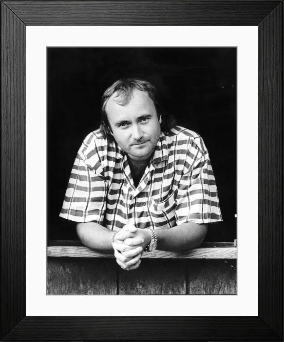 Framed Print : Phil Collins Pop Singer formerly of Genesis now a solo performer Framed Print : Phil Collins Pop Singer formerly of Genesis now a solo performer