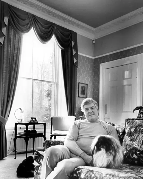 Peter Purves February 1991 former Blue Peter presenter. Pictured relaxing at