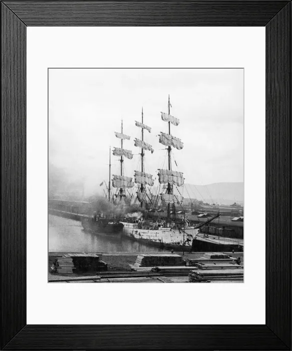 Framed Print : The Herzogin Cecilie in Belfast, 1934. 13th June 1934 Framed Print : The Herzogin Cecilie in Belfast, 1934. 13th June 1934
