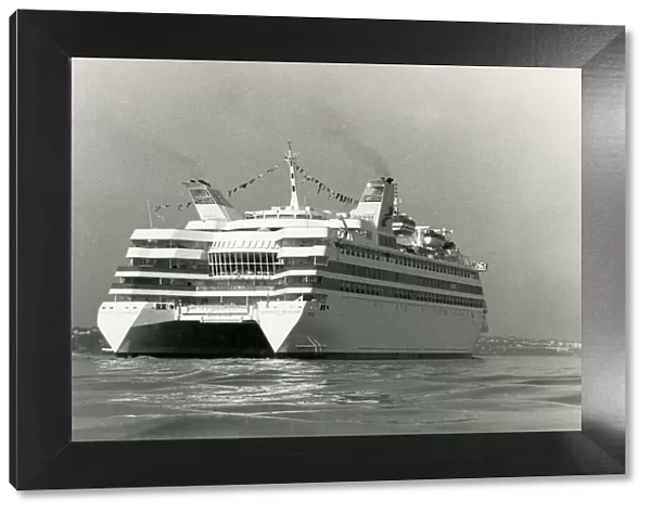 Double hulled cruise ship The SSC Radisson Diamond. 26th May 1992
