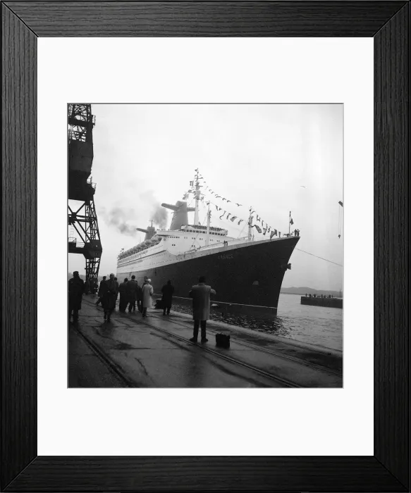 Framed Print : The Liner France January 1962 The new Luxury Liner France Framed Print : The Liner France January 1962 The new Luxury Liner France