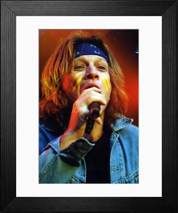 Framed Print : Bon Jovi performing at Cardiff Arms Park - 22nd June 1995 - Western Mail and Echo Ltd Framed Print : Bon Jovi performing at Cardiff Arms Park - 22nd June 1995 - Western Mail and Echo Ltd