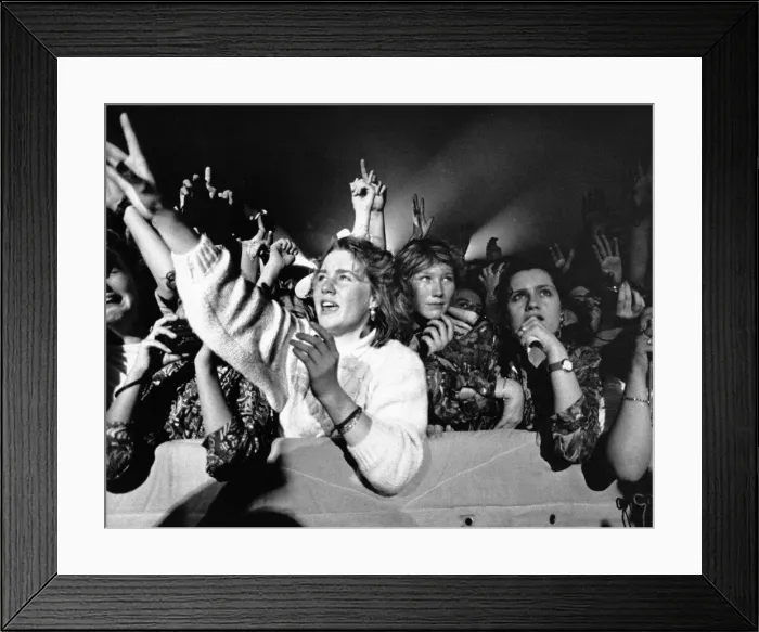 Framed Print : Boy Band New Kids on the Block perform at Whitley Bay Ice Rink 27 April 1990 - Framed Print : Boy Band New Kids on the Block perform at Whitley Bay Ice Rink 27 April 1990 -