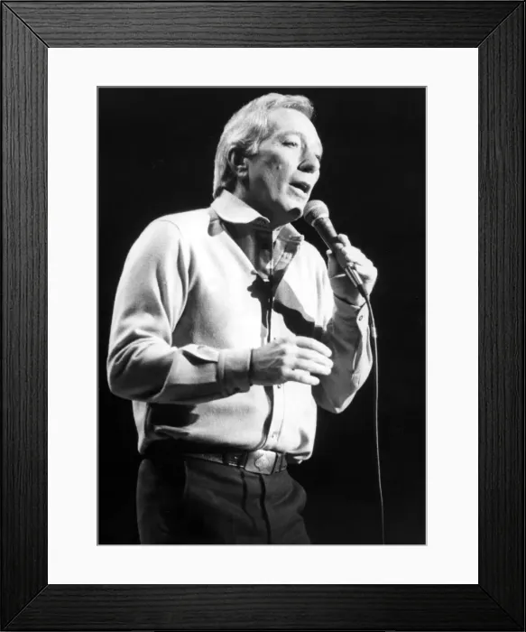 Framed Print : A Musicians Union dispute blacked out the recording of a BBC Christmas show by Andy
