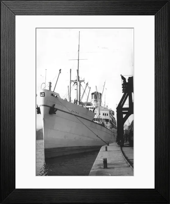 Framed Print : The Ship Gothic berthed on a North East River Framed Print : The Ship Gothic berthed on a North East River