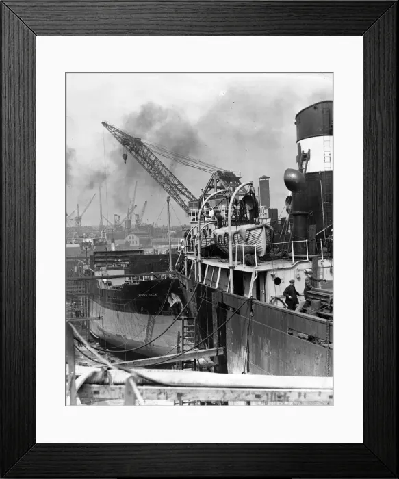 Framed Print : The dry dock at T W Greenwell shipbuilders in Sunderland Framed Print : The dry dock at T W Greenwell shipbuilders in Sunderland