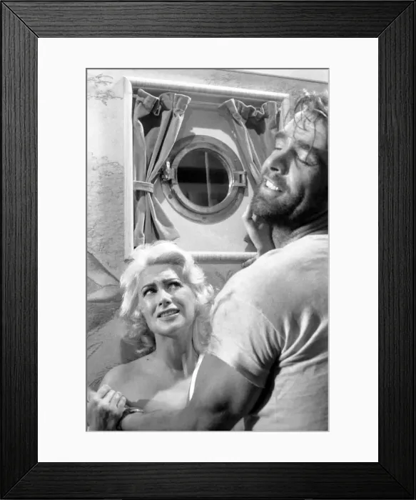 Framed Print : Sean Connery on the set of the film Action of the Tiger