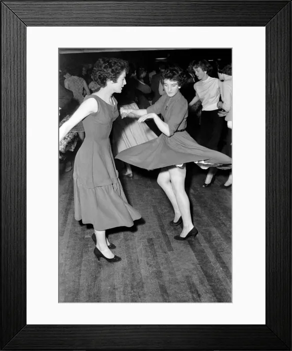 Framed Print : Youth Culture: The teenagers Orchid ballroom dance at Purley