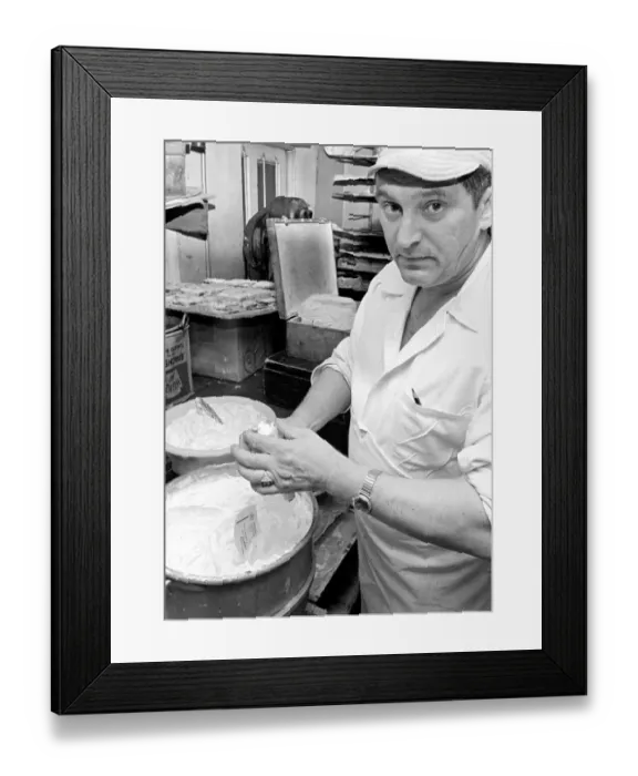 Framed Print : Pastry Chef seen here at work in his Kitchen. 1967 A1330 Framed Print : Pastry Chef seen here at work in his Kitchen. 1967 A1330