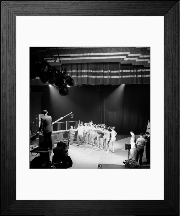 Framed Print : BBC filming a variety show at the Wood Green Empire. January 1957 A307-004 Framed Print : BBC filming a variety show at the Wood Green Empire. January 1957 A307-004