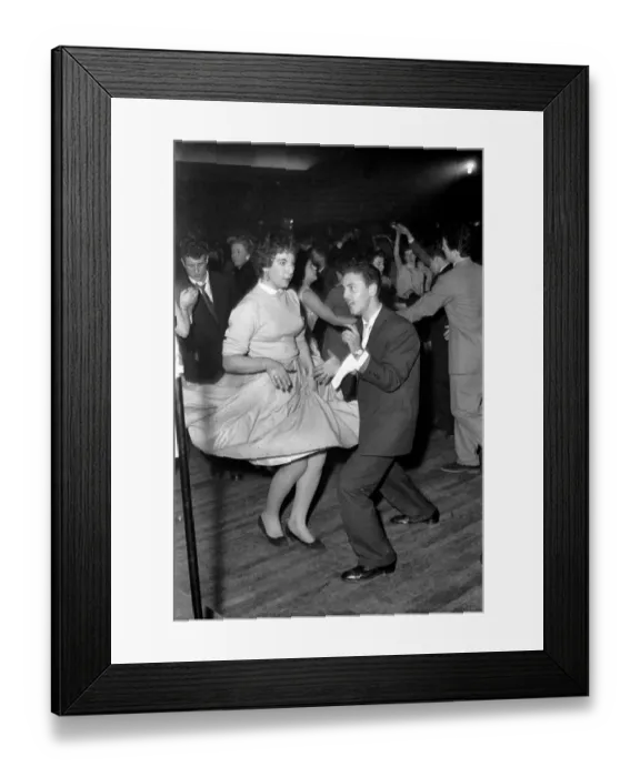 Framed Print : Youth Culture: The teenagers Orchid ballroom dance at Purley
