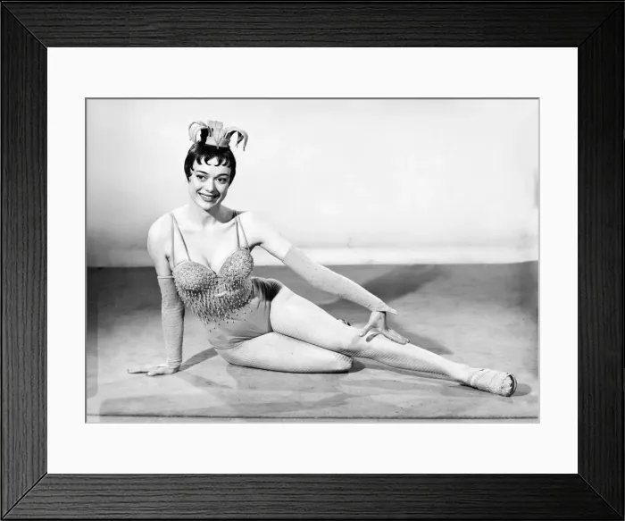 Framed Print : Showgirl posing in the Reveille Studio. 1962 E152 Framed Print : Showgirl posing in the Reveille Studio. 1962 E152
